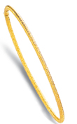 
14k Yellow Textured Slip-on Bangle Bracel
