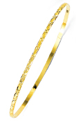 
14k Yellow Textured Slip-on Bangle Bracel
