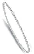 
14k White Textured Slip-on Bangle Bracele
