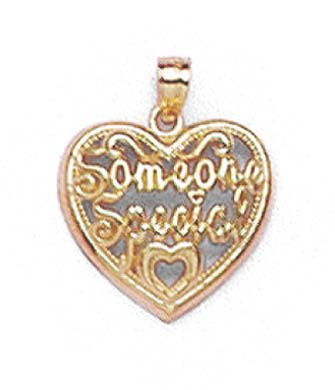 
14k Yellow Gold Someone Special Heart Pendant
