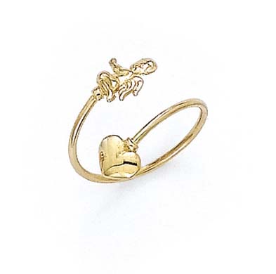 
14k Yellow Gold Cupid Toe Ring
