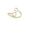 
14k Double Wire Heart Adjustable Toe Ring
