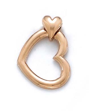 
14k Rose Gold 2-Piece Heart Pendant
