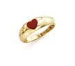 
14k Red Enamel Heart Ring
