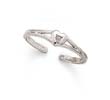 
14k White Diamond Heart Toe Ring
