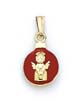 
14k Red Enamel Angel Ornament Pendant
