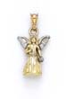 
14k Two-Tone Small Angel Pendant
