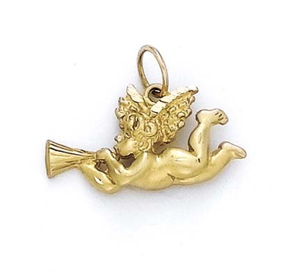 
14k Yellow Gold Angel Horn Pendant
