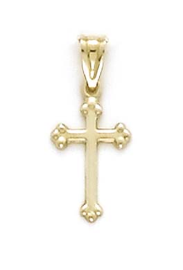 
14k Polished Small Cross Pendant
