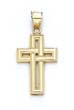
14k Over-Lapping Cross Pendant
