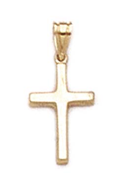 
14k Yellow Gold Polished Hollow Cross Pendant
