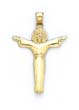 
14k Small Jesus Shaped Cross Pendant
