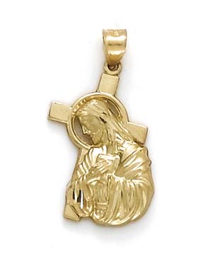 
14k Yellow Gold Small Christ Cross Pendant
