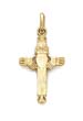 
14k Polished Claddagh Cross Pendant
