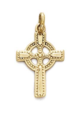 
14k Yellow Gold Small Celtic Cross Pendant
