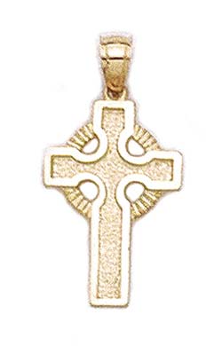 
14k Yellow Gold Celtic Cross Pendant
