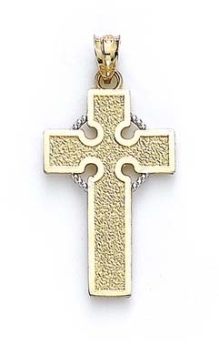 
14k Yellow Gold Celtic Cross Pendant
