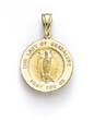 
14k Round Guadalupe Medallion Pendant
