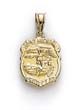 
14k Small St Michael Medallion Pendant
