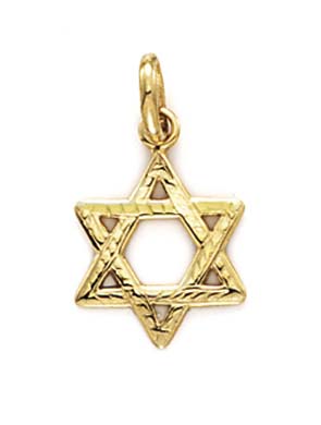 
14k Yellow Gold Pc-Jewish Star Pendant
