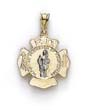 
14k Two-Tone Small St Florian Medallion P
