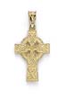 
14k Small Polished Celtic Cross Pendant
