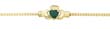 
14k Claddagh Synthetic Emerald Bracelet -
