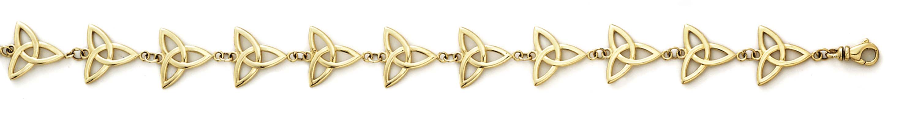 
14k Yellow Gold Celtic Knot Bracelet - 7.25 Inch
