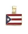 
14k Enamel Puerto Rico Flag Pendant
