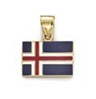 
14k Enamel Iceland Flag Pendant
