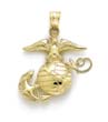 
14k Medium Polished Marine Corps Emblem P

