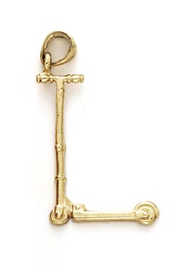 
14k Yellow Gold Scooter Pendant
