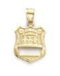 
14k NY Police Badge Pendant
