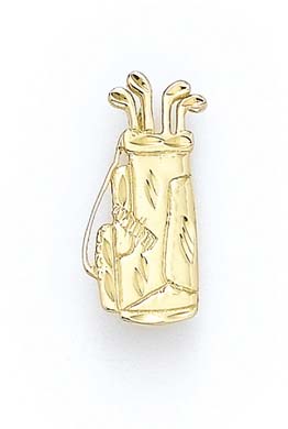 
14k Yellow Gold Polished Golf Bag Pendant
