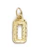 
14k Small Sport Number 0 Pendant
