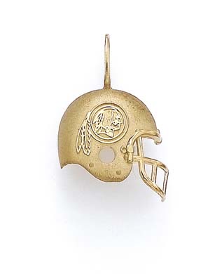
14k Yellow Gold Washington Redskins Helmet Pendant
