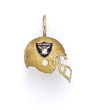 
14k Enamel Oakland Raiders Helmet Pendant
