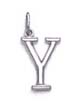 
14k White Initial Y Pendant 11/16 Inch Lo
