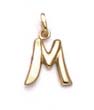 
14k Polished Initial M Pendant 11/16 Inch
