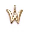 
14k Polished Initial W Pendant 11/16 Inch
