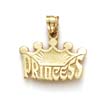 
14k Princess Crown Pendant
