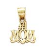 
14k Number One Mom Small Heart Pendant
