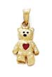 
14k Teddy Bear January Birthstone Pendant
