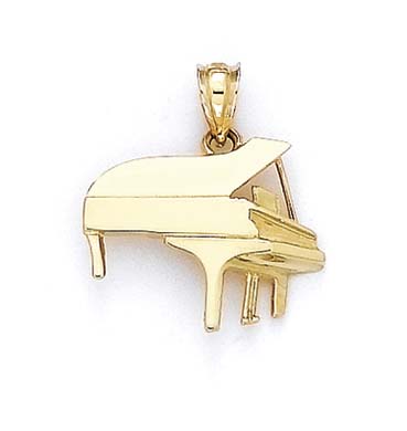 
14k Yellow Gold Grand Piano Pendant
