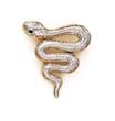 
14k Two-Tone Rhodium Snake Pendant
