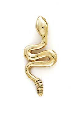 
14k Yellow Gold Rattlesnake Pendant
