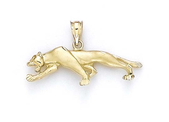 
14k Yellow Gold Small Panther Pendant
