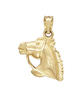 
14k Yellow Gold Horse Pendant
