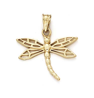 
14k Yellow Gold Dragonfly Pendant
