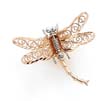 
14k Two-Tone Dragonfly Pin
